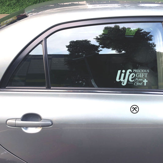 christian decal on car