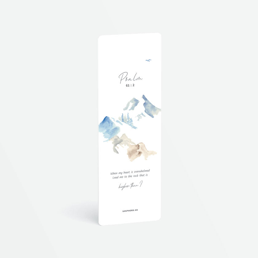 christian bookmark higher than i
