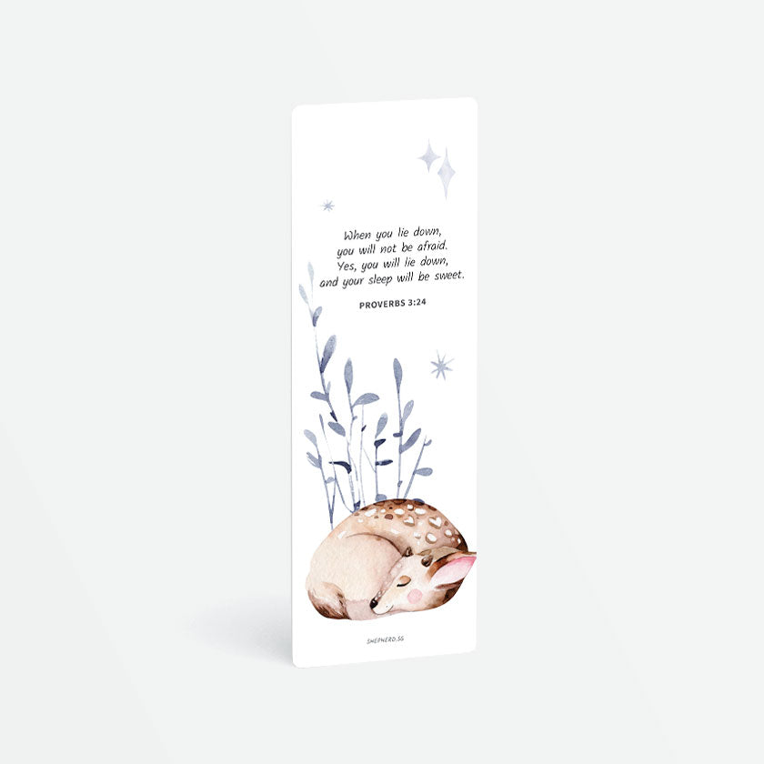 christian bookmark proverbs 3:24 sleep will be sweet