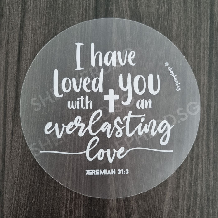 christian decal jeremiah 31:3