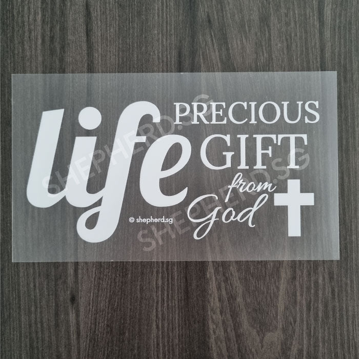 christian decal life precious gift