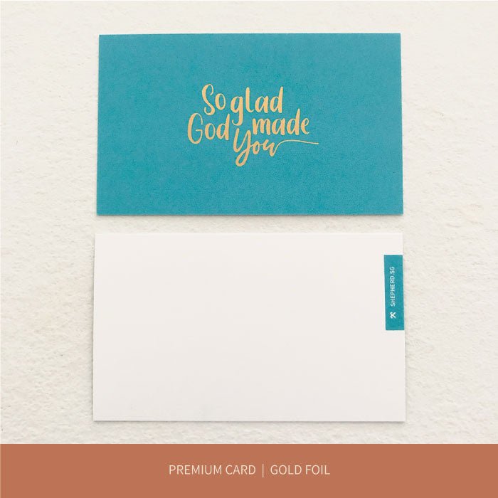 christian gift card so glad god made you