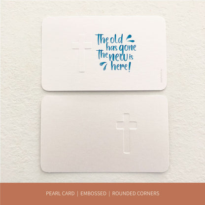 christian gift card the old has gone