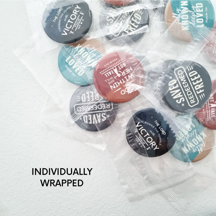 christian pin badge packaging