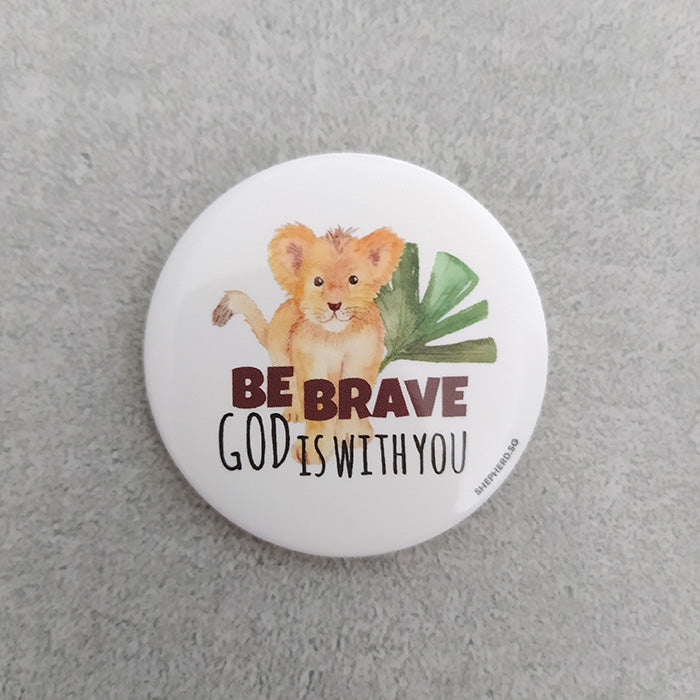 children pin badge be brave
