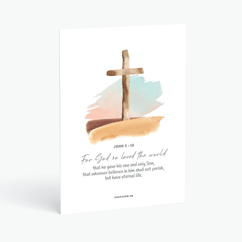 christian postcards john 3:16