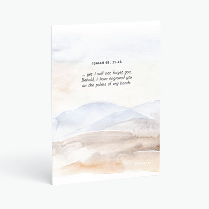 christian postcards Isaiah 49:15-16