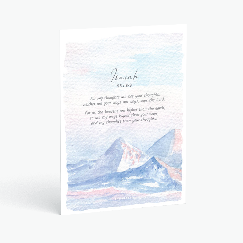 christian postcard bible verse my thoughts are not your thoughts