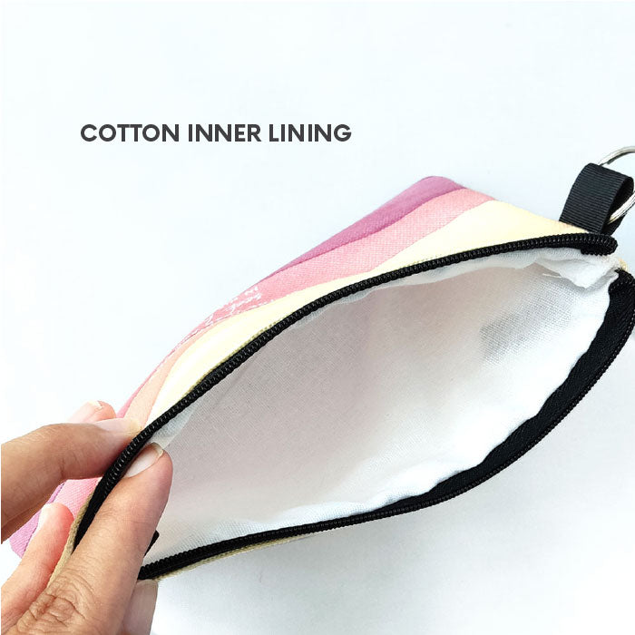 christian zipper pouch inner lining