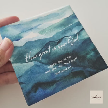 christian ceramic coaster video
