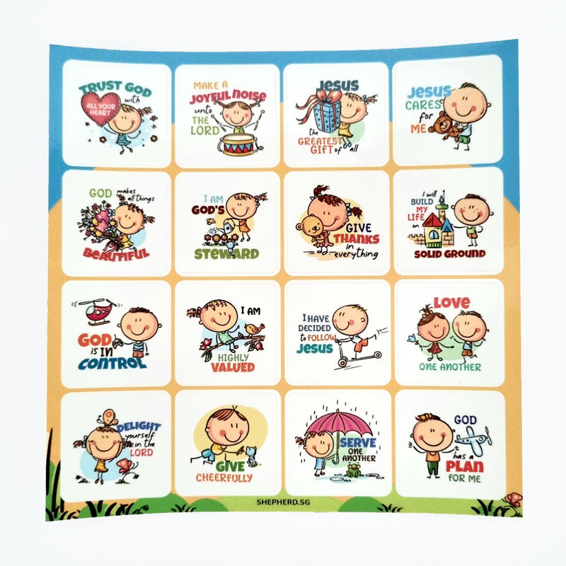 christian sticker set children